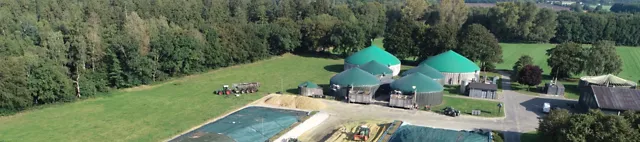 Luftbild der Biogasanlage auf Gut Hülsenberg Luftbild der Biogasanlage auf Gut Hülsenberg