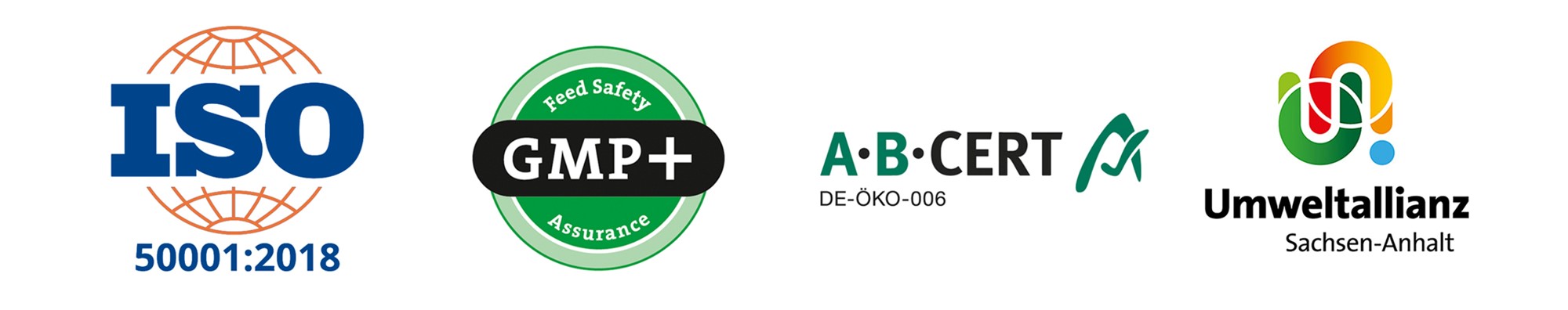Collage der Logos zu den Zertifizierungen der Senzyme GmbH Collage der Logos zu den Zertifizierungen der Senzyme GmbH